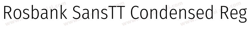 Rosbank SansTT Condensed Regular字体转换